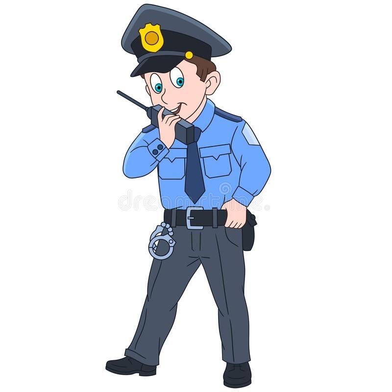 Cartoon police officer, policeman. Isolated on white background. Colorful book p , #SPONSORED, #policem… | Dibujos de policias, Imagenes de policias, Hombre policía