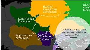 Соціально - економічне становище українських земель у ХVІ ст.