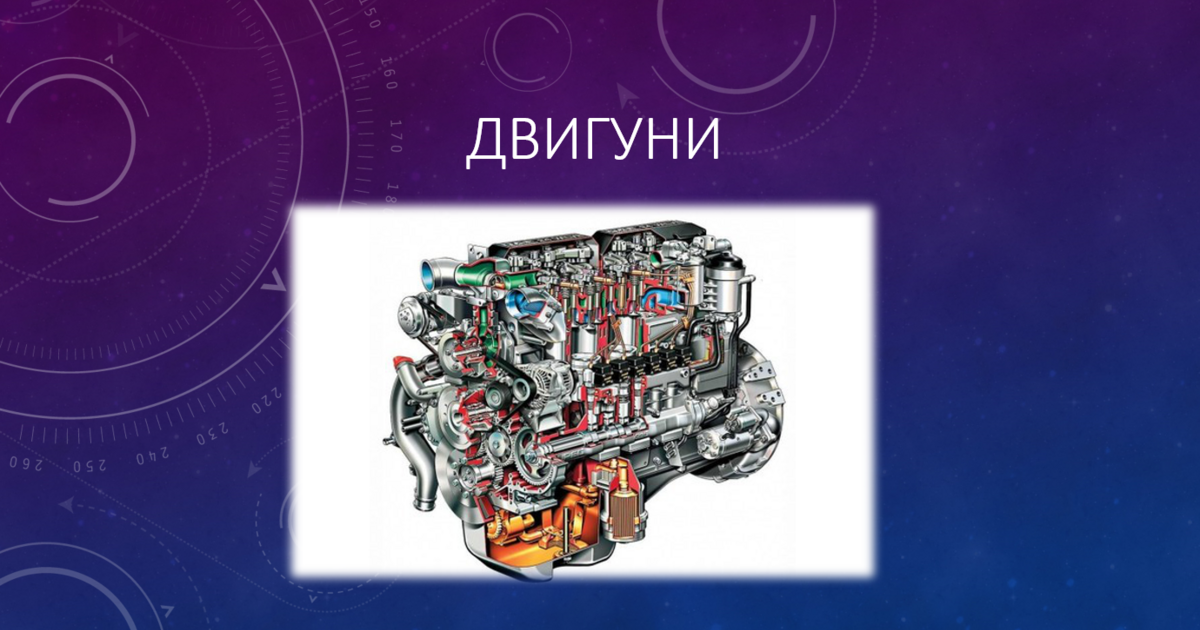 Презентація "Двигуни та їх види" | Презентація. Фізика
