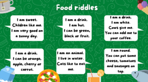 Food riddles. Загадки про їжу англійською.