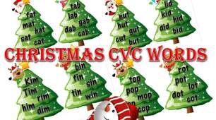Розробка для навчання читанню Christmas CVC words