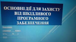 Презентація. Основні дії для захисту від шкідливого програмного забезпечення
