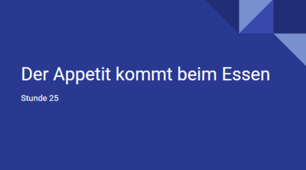 презентація для 7(3) класу за темою "Der Appetit kommt beim Essen"