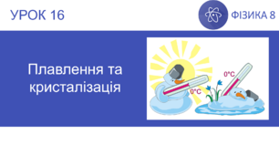 Ф8. Плавлення та кристалізація