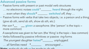 7.2 Advanced passive forms