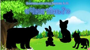 Презентація  " Дикі тварини. Де чия тінь?"