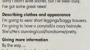 3.7 An email describing appearance