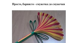 Презентація на тему "Виготовлення букету-китиці"