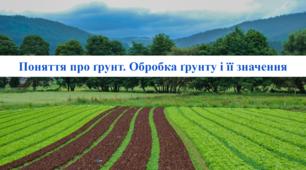 Поняття про ґрунт. Обробка ґрунту і її значення. Тудове навчання (квіткарництво)