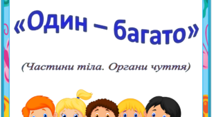 Доміно "Один - багато" (Частини тіла. Органи чуття)
