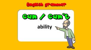 Unit 5. Vocabulary + can / can't