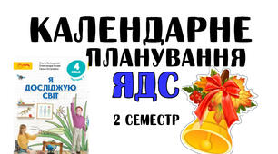 Календарне планування ЯДС (Волощенко, Козак) 4 клас 2 семестр з наскрізними лініями та очікуваними результатами