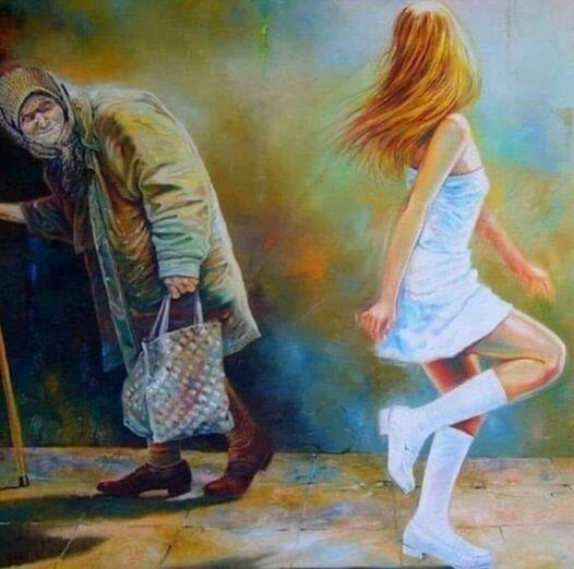 Возможно, это художественное изображение (2 человека и люди стоят)