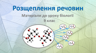 Презентація "Розщеплення органічних речовин"