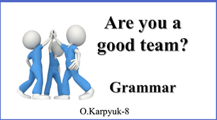 Are you a good team?  Grammar