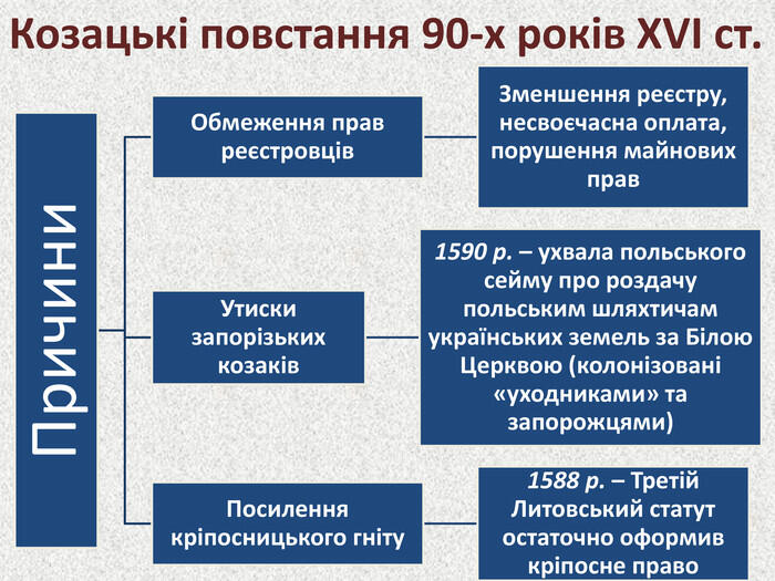 Урок на тему: "Українське козацтво наприкінці XVI ст."