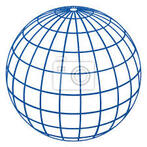 Globe меридианы и параллели картины на стену • картины меридианы, каркасный, меридиан | myloview.ru