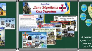 Оформлення та цікавинки до Дня Збройних Сил України.