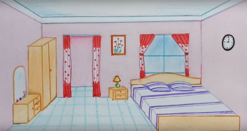 моя кімната малюнок - Пошук Google | Bedroom drawing, Drawing room design, Easy drawings