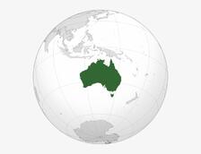 550px-aus Orthographic Svg - World Map Australia Centered - 550x550 PNG Download - PNGkit