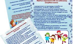 Ілюстративний матеріал "Правила безпечної поведінки взимку"