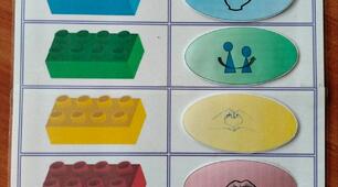 Серія ігор з LEGO           «ШІСТЬ ЦЕГЛИНОК»   Гра : « Цеглинку обирай , друга привітай»