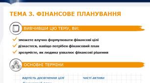 Урок 3. Фінансове планування