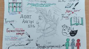 Скрайбінг за поемою  "Божественна комедія" Данте Аліг'єрі