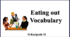 Презентація "Eating out.  Vocabulary"