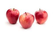 Premium Photo | Few ripe red-yellow seasonal apples isolated on white background