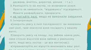 Психологічна вправа "Мої ролі"