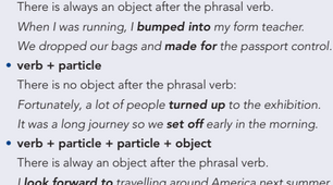 3.6 Phrasal Verbs