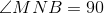\angle MNB= 90