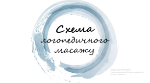 Презентація "Схема ручного масажу (класичного ручного та зондового)"