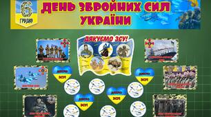 ЗБРОЙНІ СИЛИ УКРАЇНИ - оформлення дошки, стенду