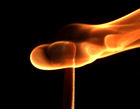 Match Burning Fire Flame close Up