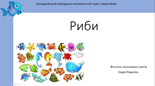 Презентація на тему 'РИБИ'