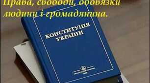 Конституційні права, свободи й обов'язки людини та громадянина 
