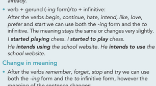 1.5 Verb patterns