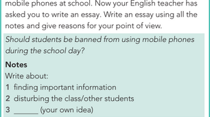 7.7 Essay: Using mobile phones at school