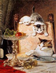 Коти і собаки в картинах Генрієтти Роннер-Кніпп (Henriette Ronner-Knip) – Роман Свередюк