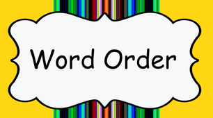 Word order. Порядок слів у реченні