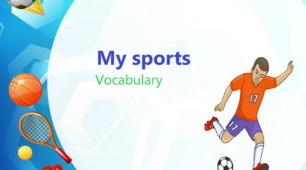 Презентація "My sports. Vocabulary" 6 клас, підручник О. Карп'юк