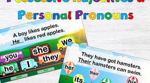 Інтерактивна презентація "Interactive Possessive Adjectives and Personal Pronouns Games"