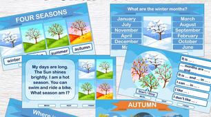 Інтерактивна презентація "Interactive Seasons and Months Games"