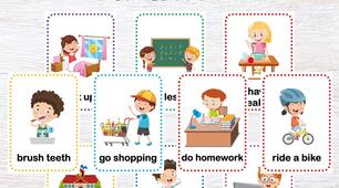 Картки "Daily Routines Flashcards"