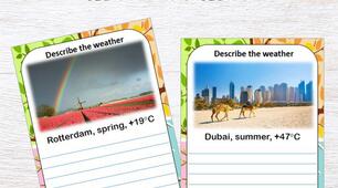Картки "Describe the Weather"