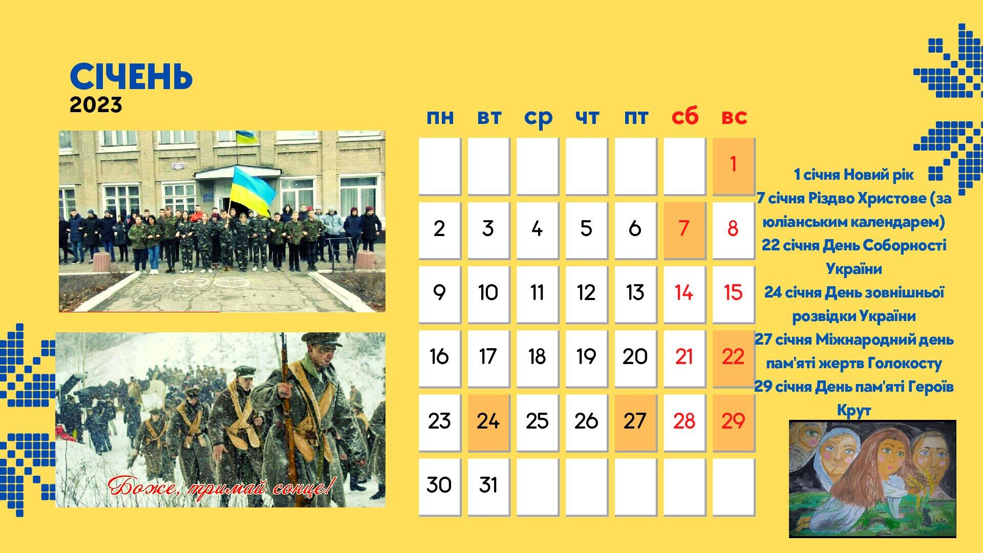 Патріотичний календар "Знай історію, плекай майбутнє" | Презентація ...