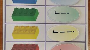 Серія ігор з LEGO           «ШІСТЬ ЦЕГЛИНОК»   Тема : « Речення »(грамота)