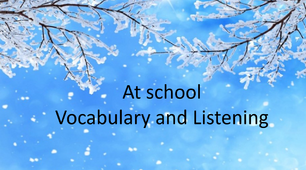 Презентація "At school. Vocabulary and Listening"
